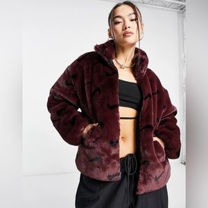 NIKE Faux Fur Jacket